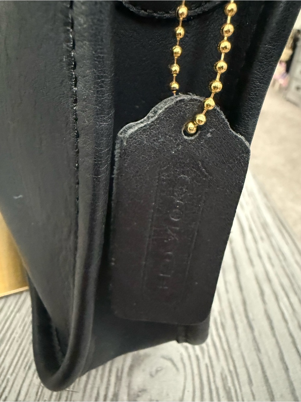 Coach RARE Vintage NYC Black Convertible Clutch w/ Original Suede HT #9635 - Picture 3 of 16